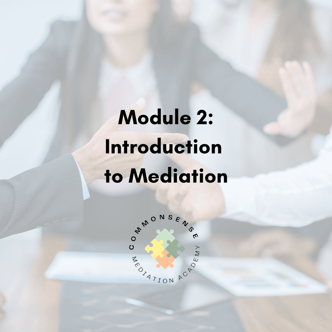 Module 2: Introduction to Mediation